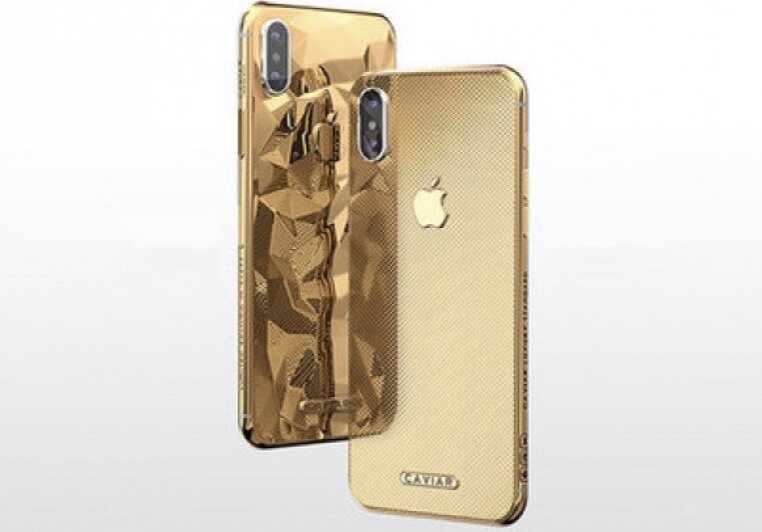 iPhone X в жидком золоте от компании Caviar